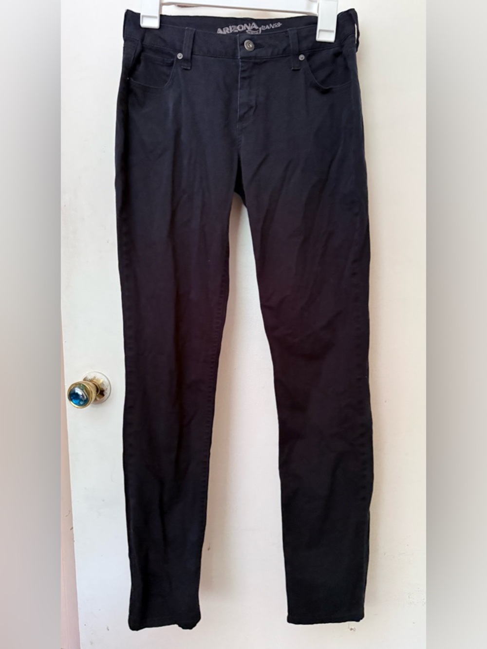 Arizona Jean Company Black Pants with Embroidered Logo